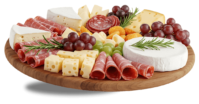 Charcuterie et fromage à partager